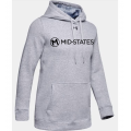 W's UA Hustle Fleece Hoody - Light Gray