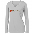 Sport-Tek W's LS Tee - Silver