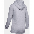 W's UA Hustle Fleece Hoody - Light Gray