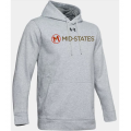 M's UA Hustle Fleece Hoody - Light Grey