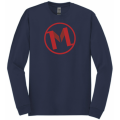 Gildan Cotton LS Tee - Navy