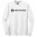 Gildan Cotton LS Tee - White