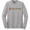 Gildan Cotton LS Tee - Sport Grey