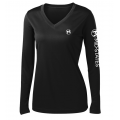Sport-Tek W's LS Tee - Black