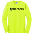Gildan Cotton LS Tee - Safety Green
