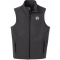 Port Authority M's Soft Shell Vest - Black Charcoal Heather