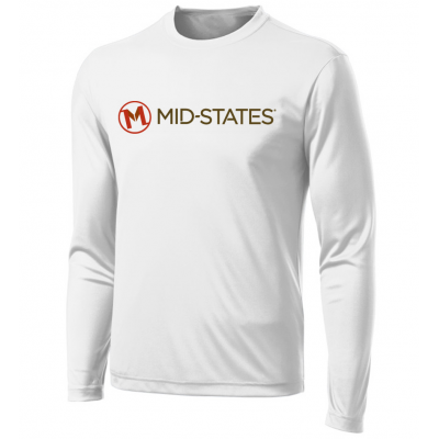 Sport-Tek M's LS Tee - White