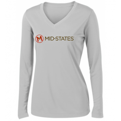 Sport-Tek W's LS Tee - Silver