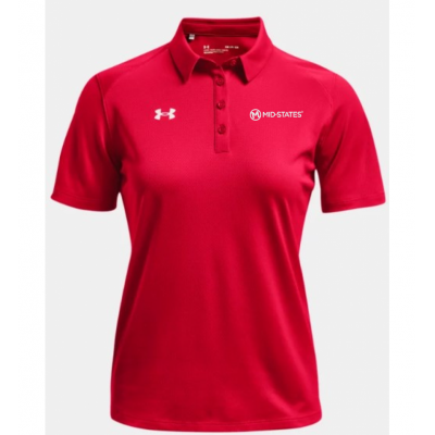 UA W's Team Tipped Polo - Red
