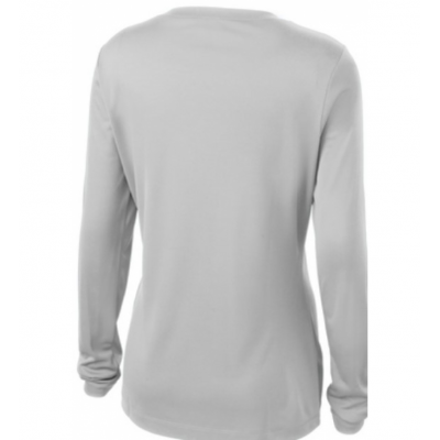 Sport-Tek W's LS Tee - Silver