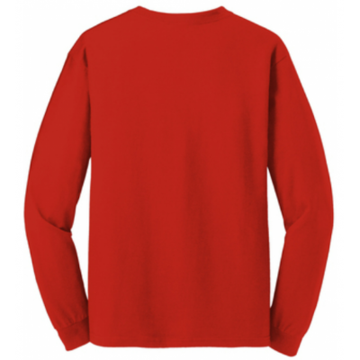 Gildan Cotton LS Tee - Red