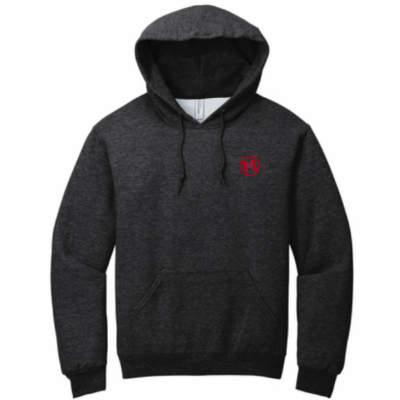 Jerzees Hooded Sweatshirt - Black Heather