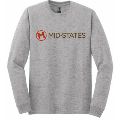 Gildan Cotton LS Tee - Sport Grey