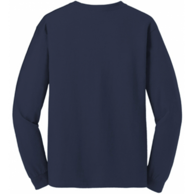 Gildan Cotton LS Tee - Navy
