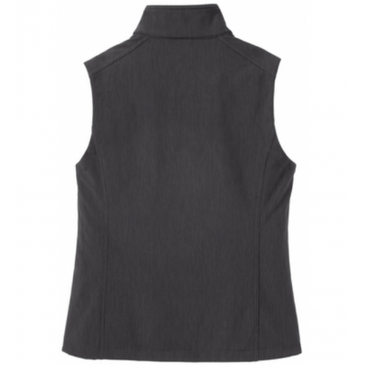 Port Authority W's Soft Shell Vest - Black Charcoal Heather
