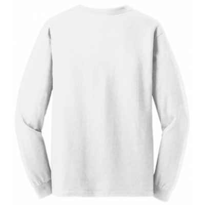 Gildan Cotton LS Tee - White