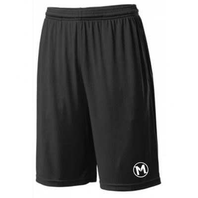 Sport-Tek M's Pocketed Short - Black