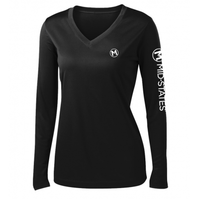 Sport-Tek W's LS Tee - Black