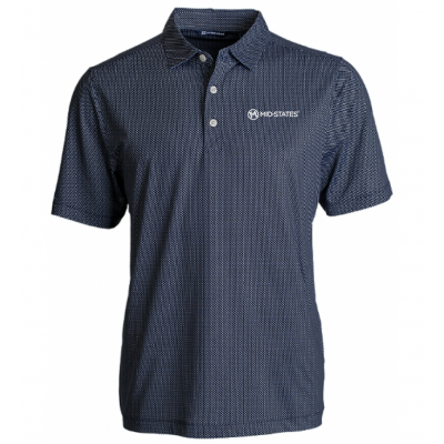 C&B Pike Eco Print SS Polo - Navy