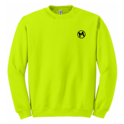 Gildan M's Sweatshirt - Safety Green