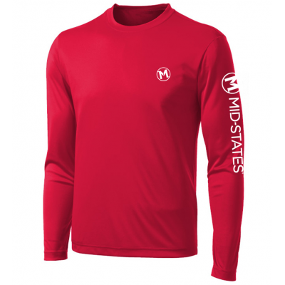 Sport-Tek M's LS Tee - Red