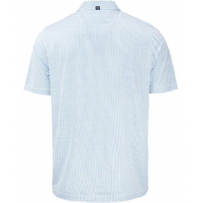 C&B Pike Eco Print SS Polo - White/Atlas