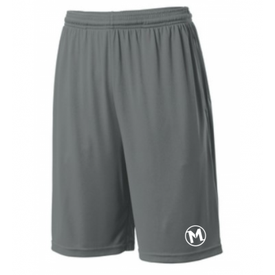 Sport-Tek M's Pocketed Short - Grey