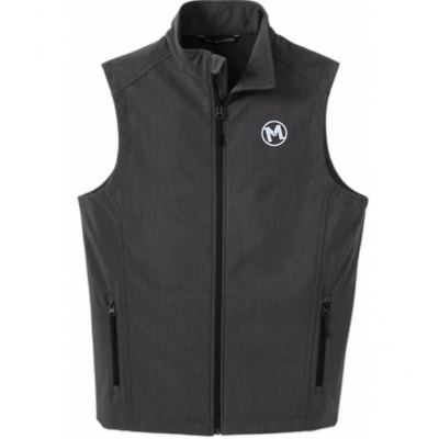 Port Authority M's Soft Shell Vest - Black Charcoal Heather