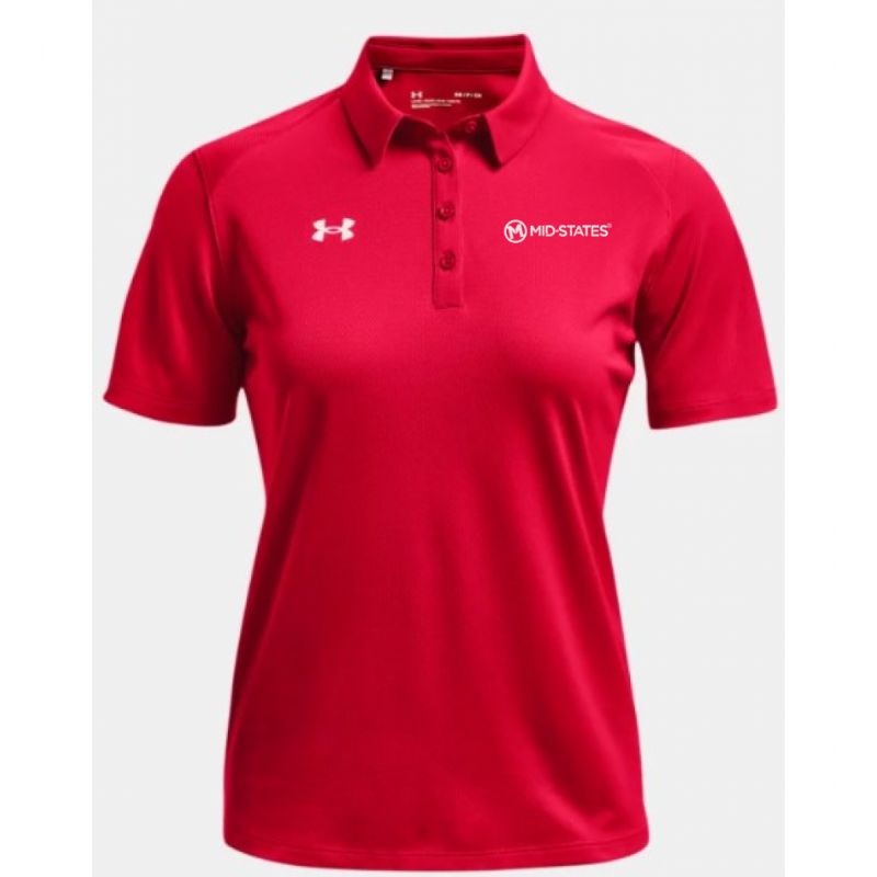 UA W's Team Tipped Polo - Red