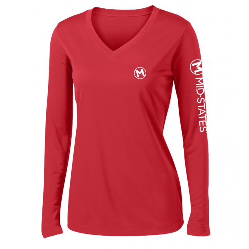 Sport-Tek W's LS Tee - Red