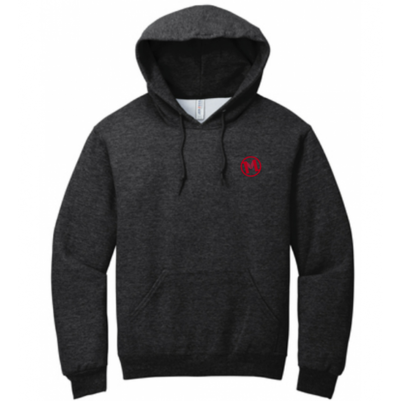 Jerzees Hooded Sweatshirt - Black Heather