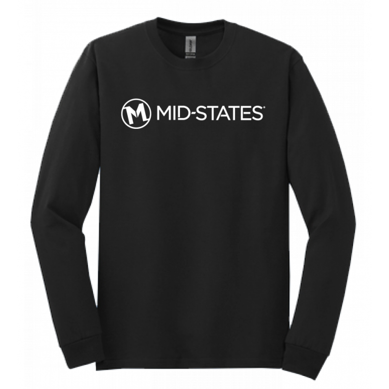 Gildan Cotton LS Tee - Black
