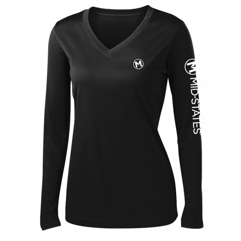 Sport-Tek W's LS Tee - Black