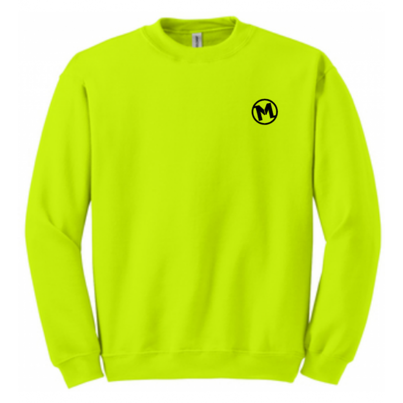 Gildan M's Sweatshirt - Safety Green