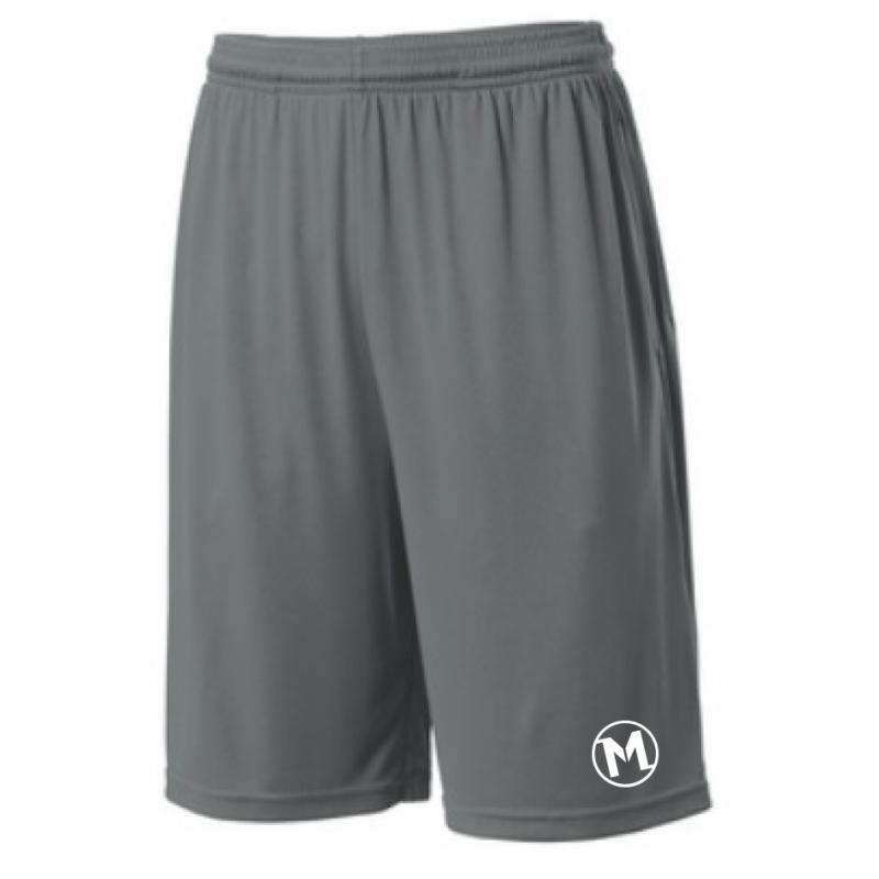 Sport-Tek M's Pocketed Short - Grey
